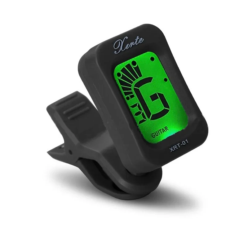 Digital Clip-on Electric Tuner Guitar Bass Ukulele Violin Universal Tuner LCD Screen Rotatable Accurate Tuning