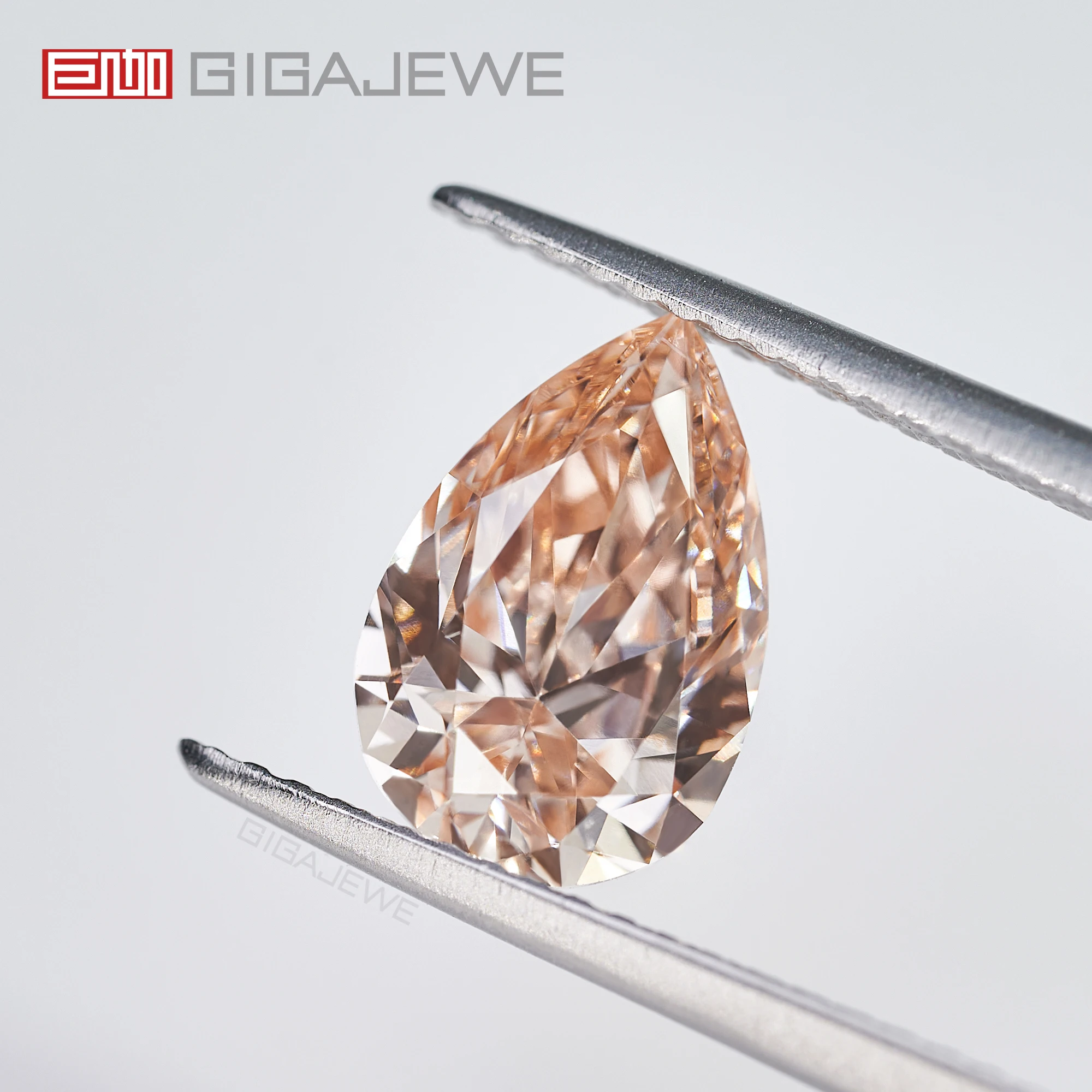 Синтетические бриллианты GIGAJEWE розового цвета, круглые и необычные, CVD lab