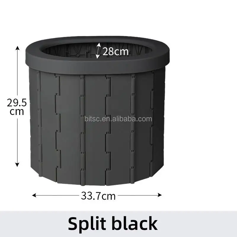 Light Weight Movable Camping Toilets Outdoor Portable Foldable Toilet Seat Outdoor Washable Plastic Camping Toilet