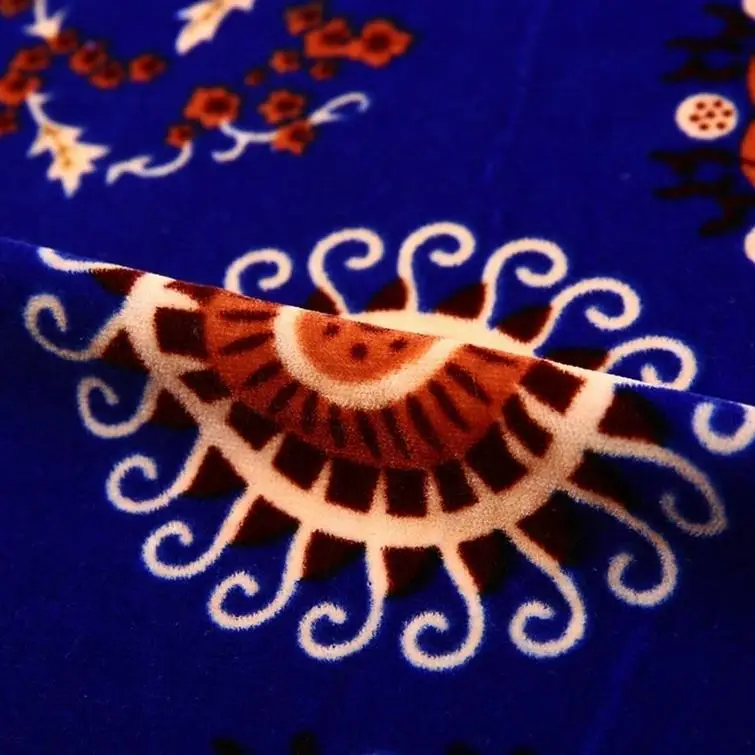 Comfortable woven korean micro velvet 5000 garment fabric printed super soft velboa 5000/9000 fabric wholesale for dress