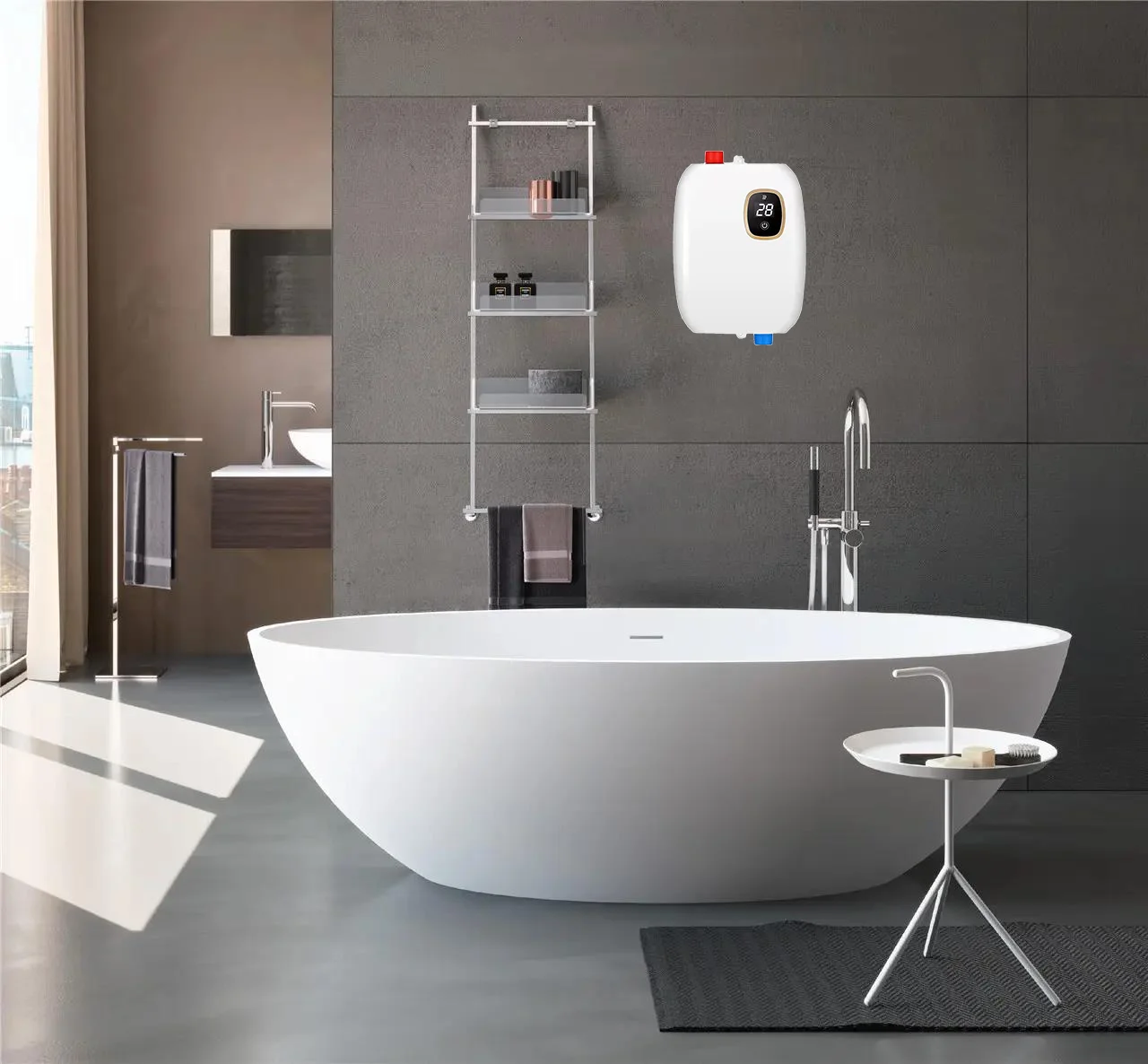 Customized Electric Shower New Style Steel Stainless Power Tank Outdoor Garage Low Power Instant Electric Water Heaters