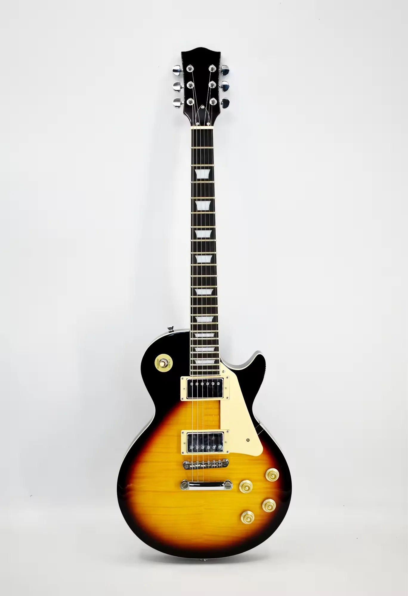 Huasheng Wholesale OEM ODM Hot Sale Professional LP Mahogany Electric Guitar 6 Steel Strings Diacast