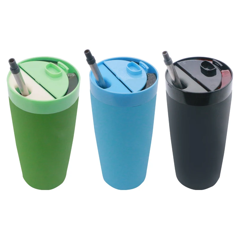 
WeVi 20oz slim hiding steel plastic cover lid tumbler cap with straw 