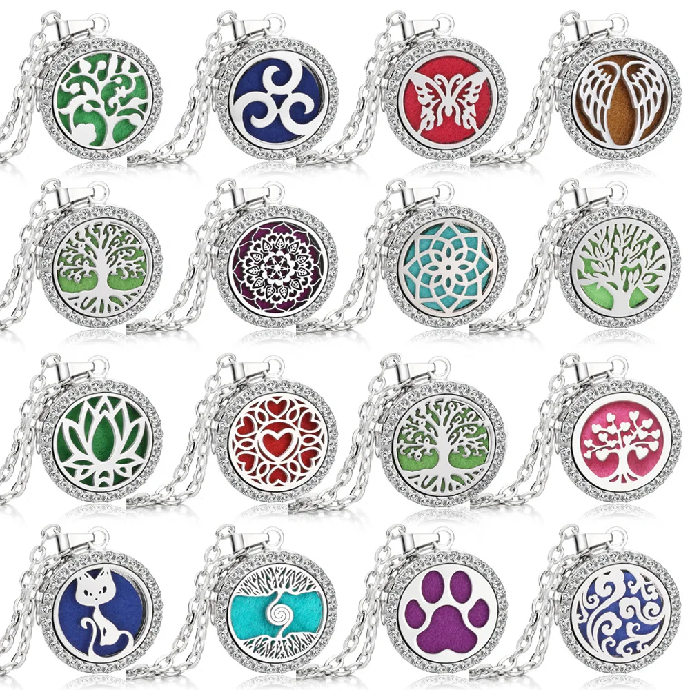 Perfume Diffuser Aromatherapy Essential Oil Necklace High-quality Stainless Steel Aromatherapy Detachable Necklace