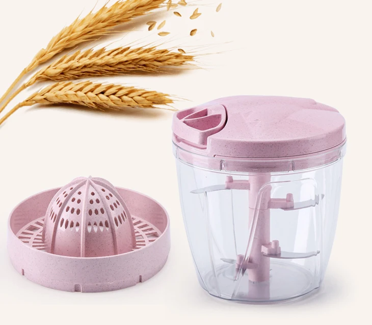 Amazon hot sales Kitchen tools easy pull garlic cutters High quality manual food chopper rice husk pull chopper