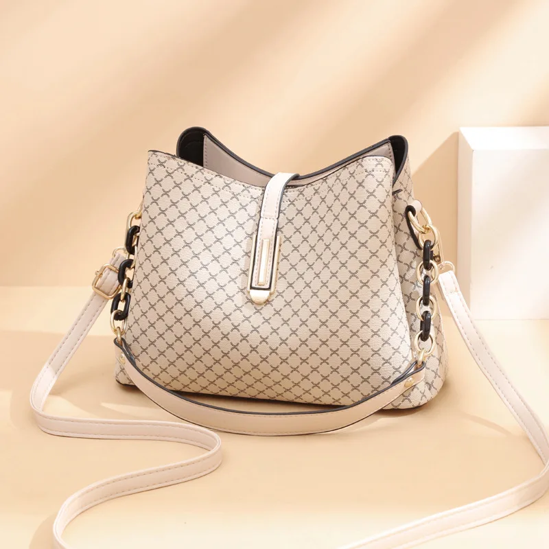 Small fashion trends Bucket bag Woman print shoulder crossbody bag ladies tote handbags wholesale