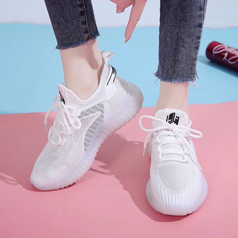 Women sports sneakers tennis casual athletic lightweight mesh fabric upper walking fashion shoes colors dropshipping products