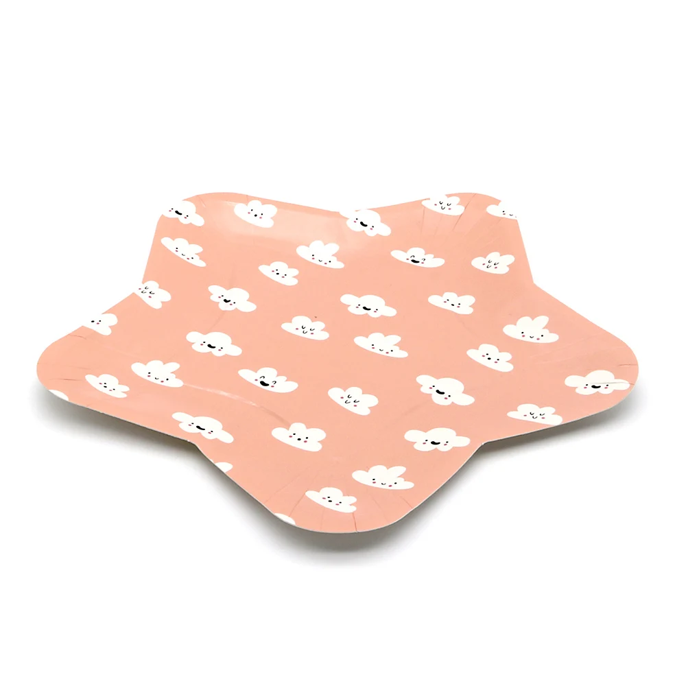 Made In China Boao Food Grade Round Gold Paper Plate Serving Trays