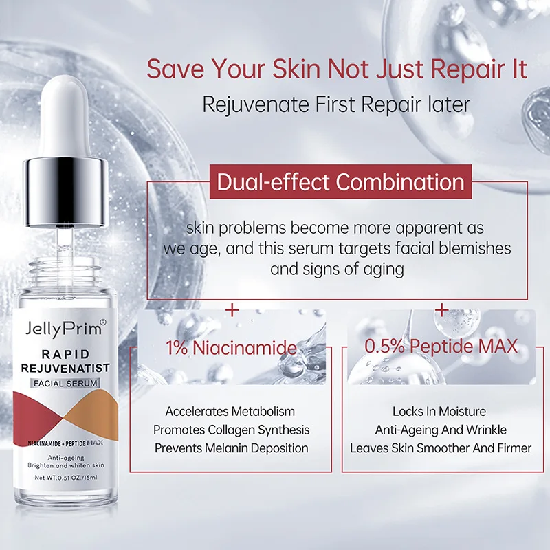New JellyPrim Whitening Face Serum Anti Aging Acne Remove Dark Spots Shrink Pores Serum Skin Care Korean Cosmetics Beauty Health