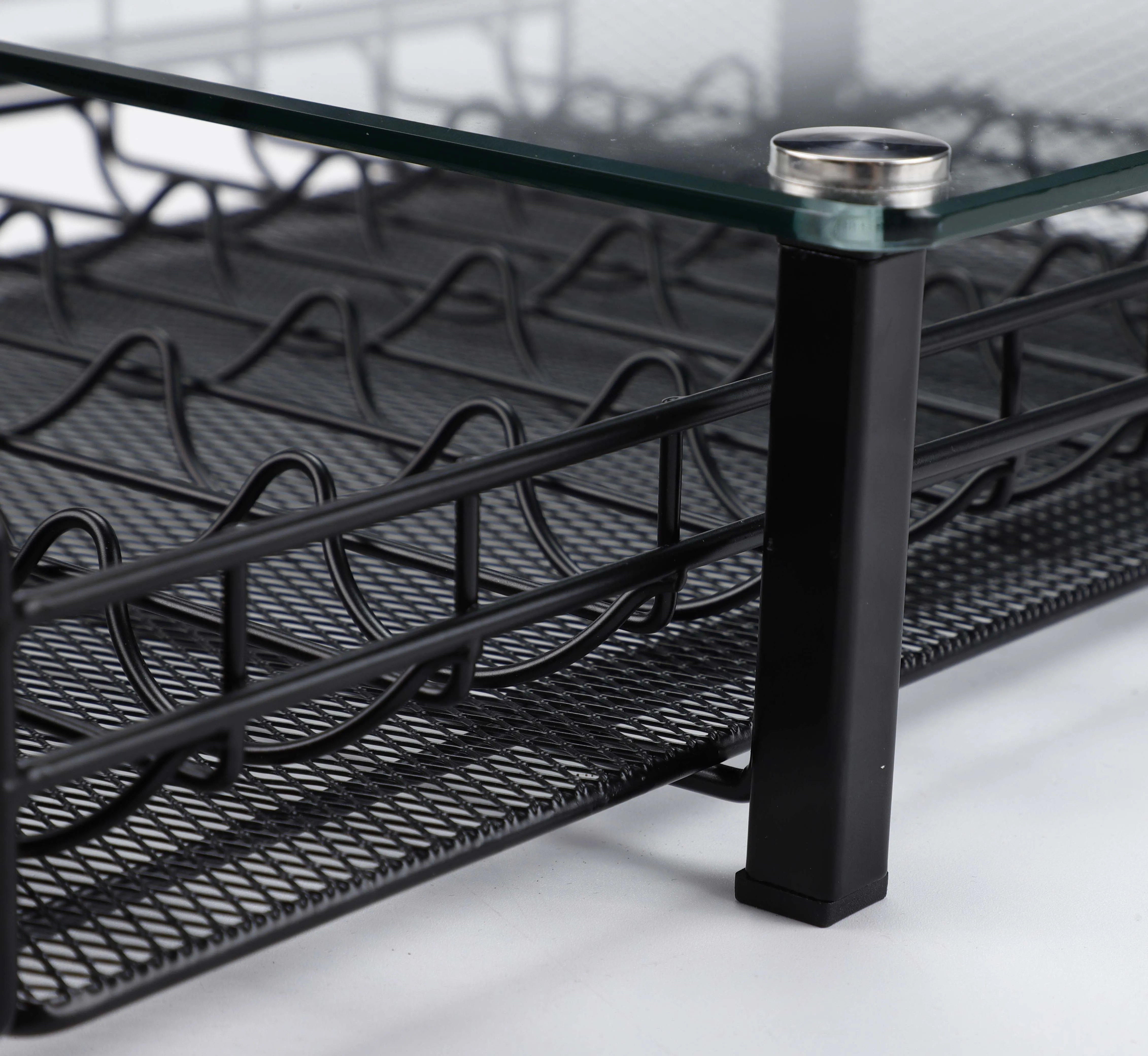 Developed design 40 pcs Coffee Capsule Holder Capsules Capacity Glass Drawer for Nespresso Vertuoline