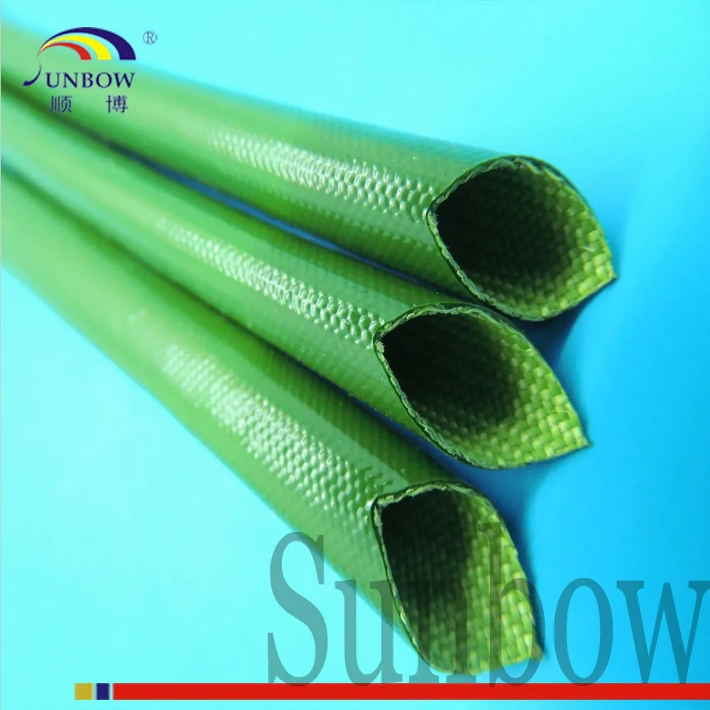 2.5KV 6.0MM Automotive Wire Insulation Silicone Glass fiber Braided Sleeve