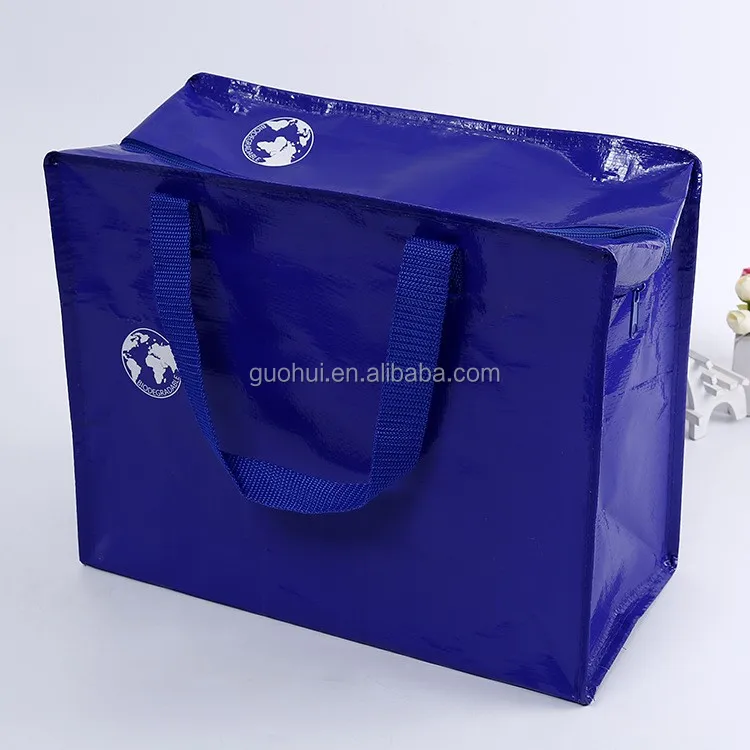 Heavy Duty Large Storage PP Woven Bags, Recycled laminated pp woven Zipper Bag