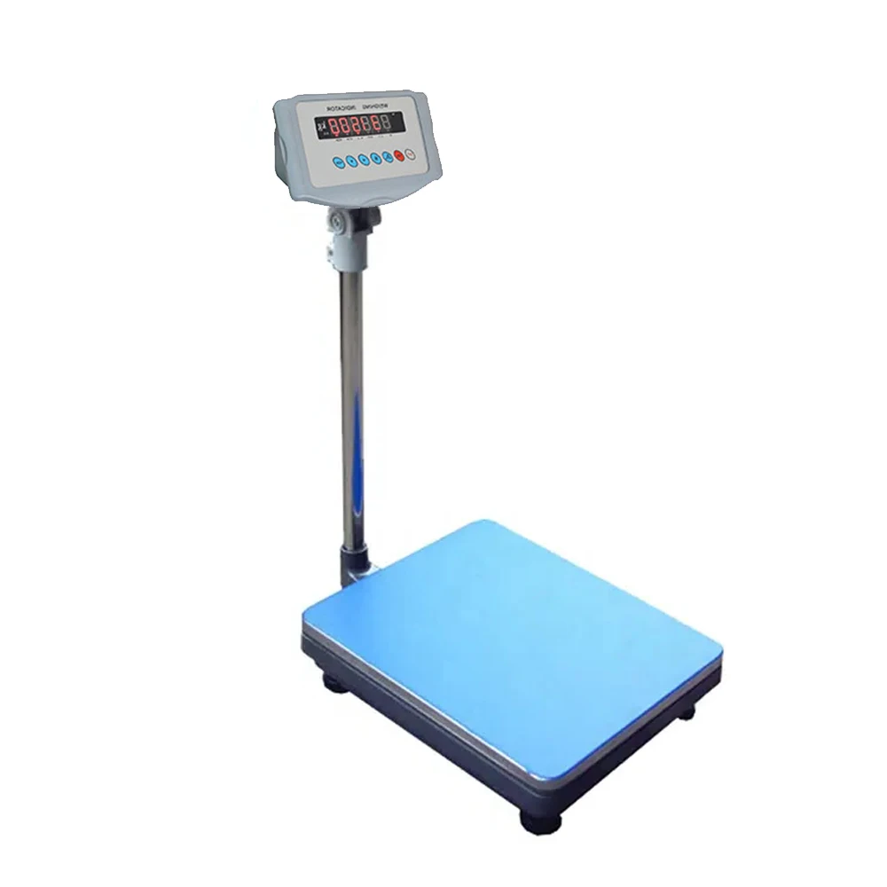 Digital Electronic Scale Carbon Steel Personal Weigh Scale Floor Bench Postal Platform Scale