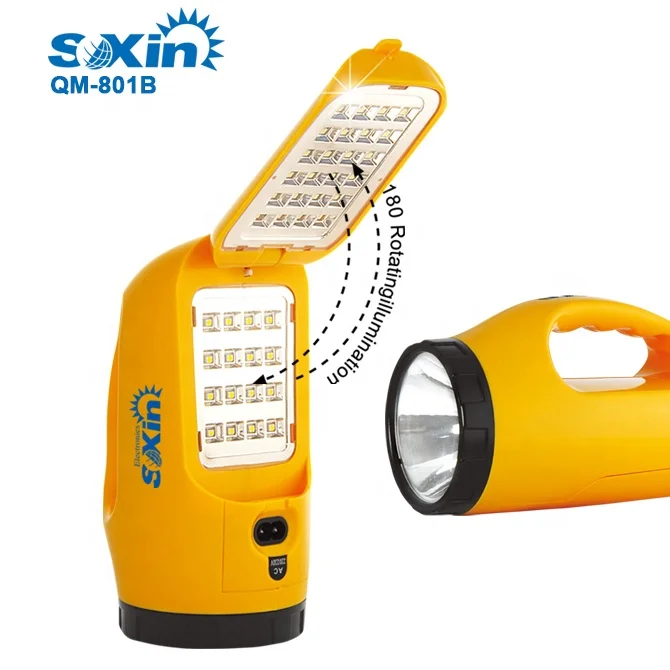 Solar rechargeable emergency light high power led rechargeable light