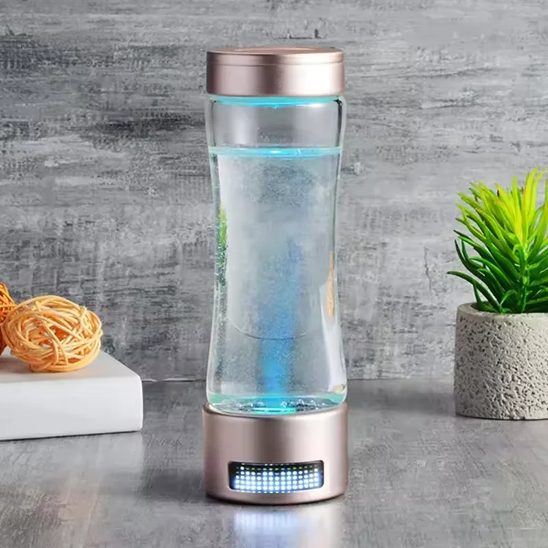 Portable Nano High Hydrogen Rich Water Generator Bottle Pure H2 Maker Ionizer Rechargeable Electrolysis Cup