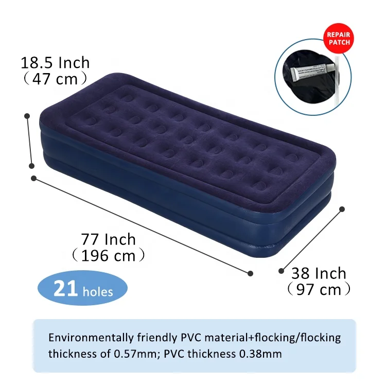 BS-H21 kama suntra inflatable mattress kit for car travel with pump a place for sleeping bed malet
