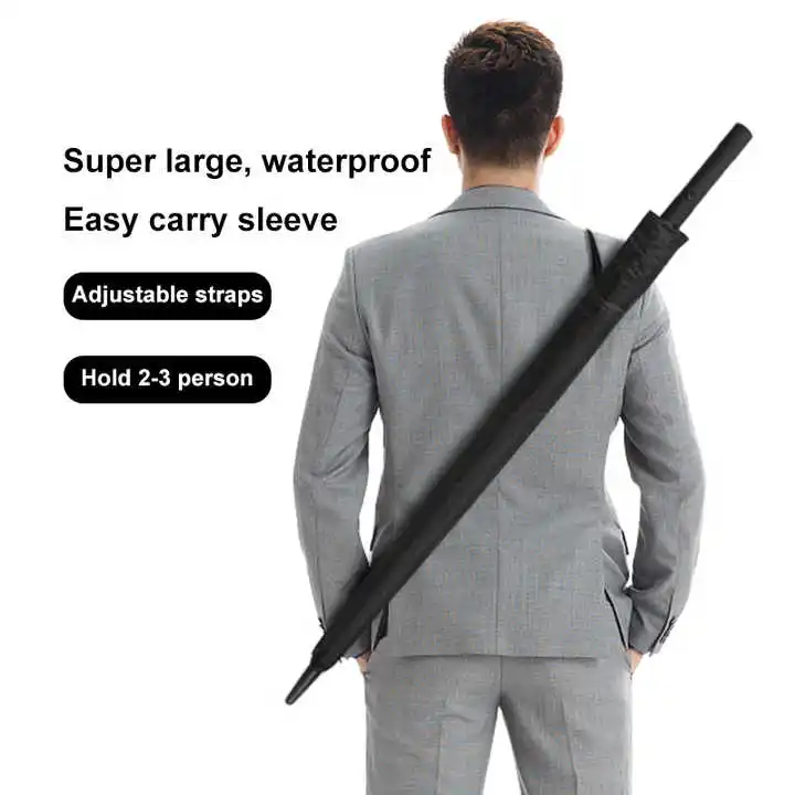 Sunday Smart portable umbrella with fan and water spray straight golf umbrella with USB charge