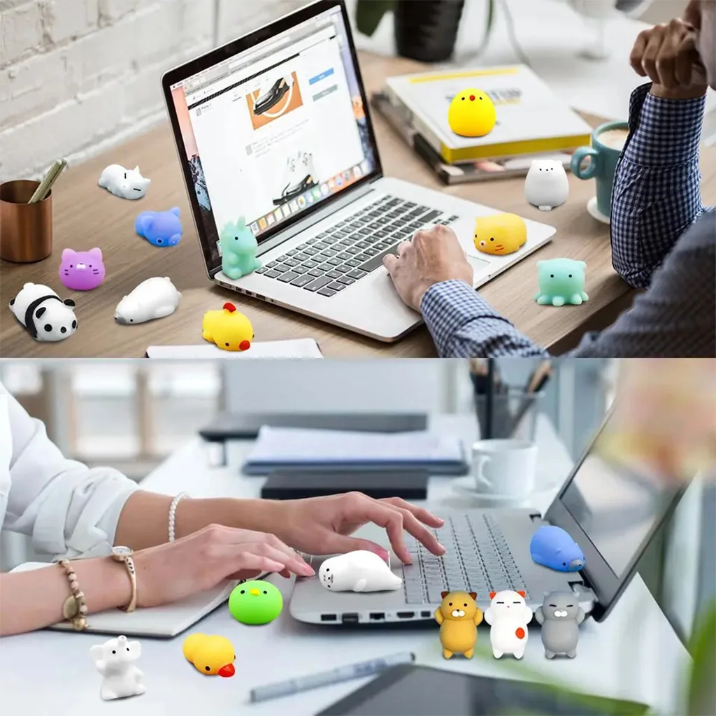 wholesale anti stress fidget rubber custom slow rising cute small mini animal kawaii stretch mochi squishy squeeze toys for kids