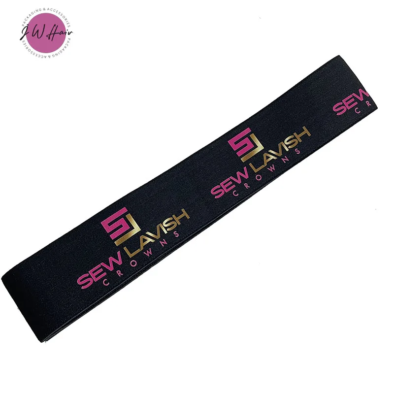 Custom High Quality Spandex Edge Melted Band For Wig 4CM Elastic Wig Band