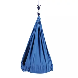 Easily Folding Ground Stand Therapy Kids Hammock Double Layer Eco-friendly Cotton Sensory Swing For Autism Relax