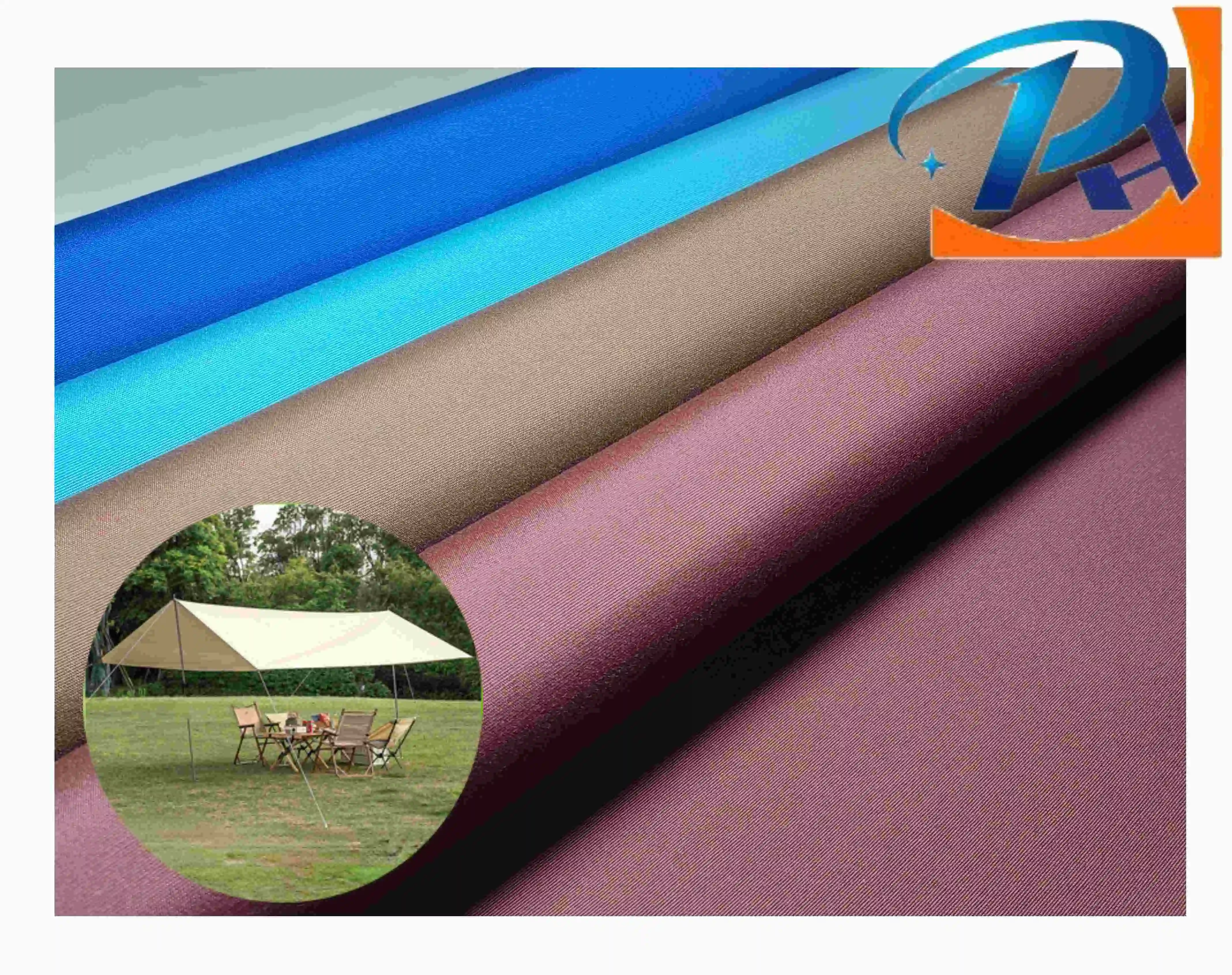 Многоцветная акриловая наружная тентовая водонепроницаемая ткань для палаток для наружных палаток
