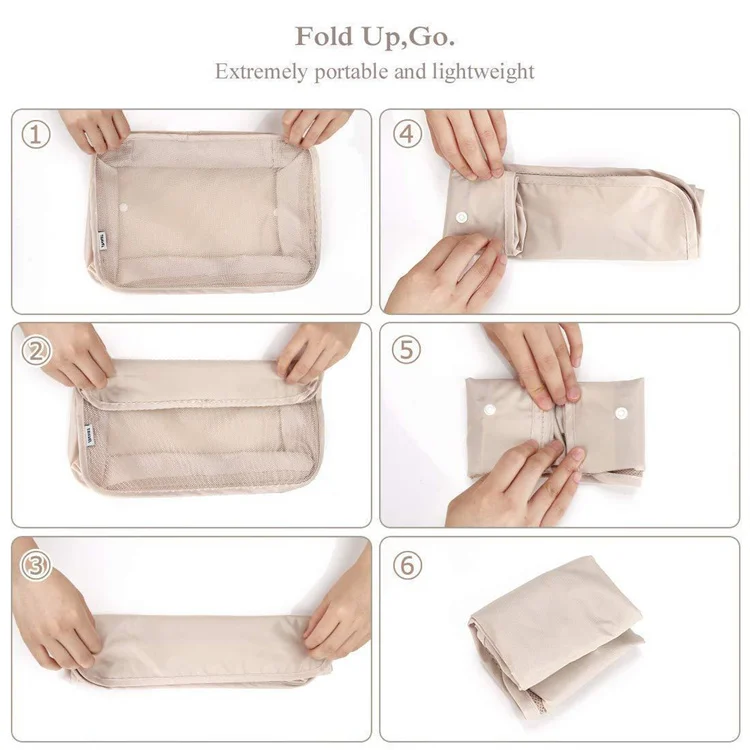 Hot Selling 8Pcs/Set Travel Storage Bag for Clothes Luggage Packing Cube Organizer Suitcase