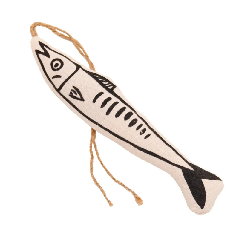 Pet Supplies Cat Tease Cat Stick Grind Teeth Resistant Paper Fish Catnip Fish Self Hi Hanging Cage Cat Toys