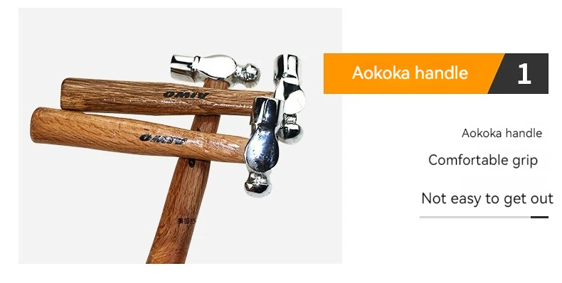 Carbon steel/iron wood handle hammer Round peat hammer with wooden handle Nail Hammer