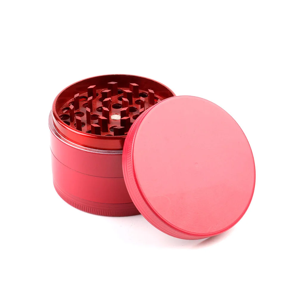 JUJI Custom Logo Herb Grinder Fancy Colorful Portable 63mm Manual Tobacco Grinder Herbal herb Grinder