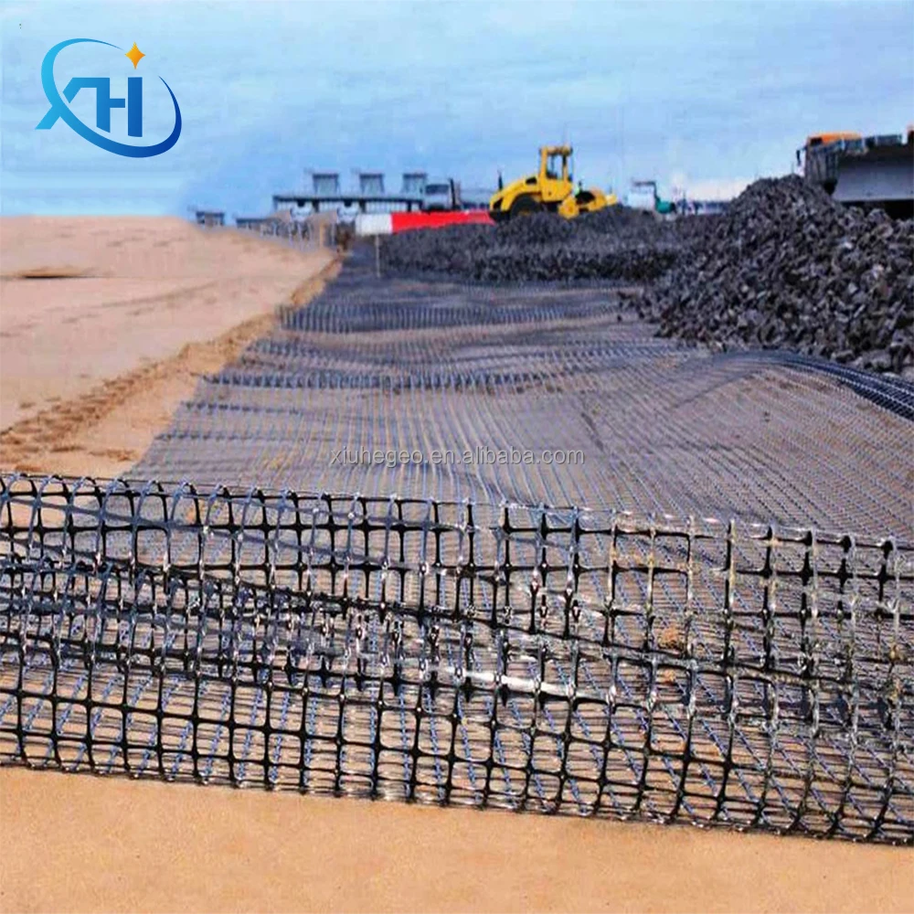 2020 3030 composite biaxial geogrid for slope protection and road subgrade erosion control reinforcement