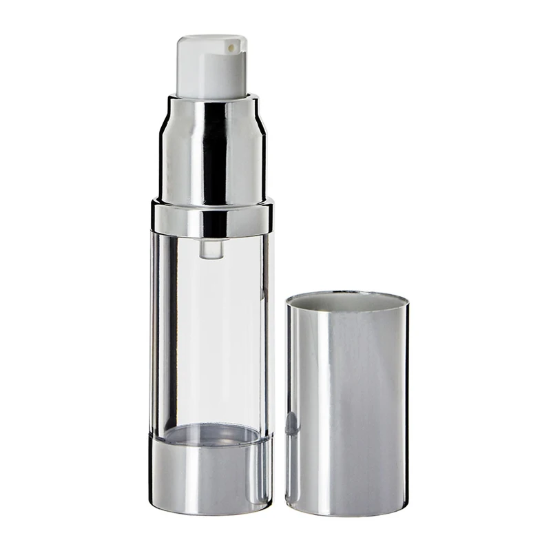 30ml 50ml 60ml 100ml AS aluminum plastic twist up airless foaming bottle pump