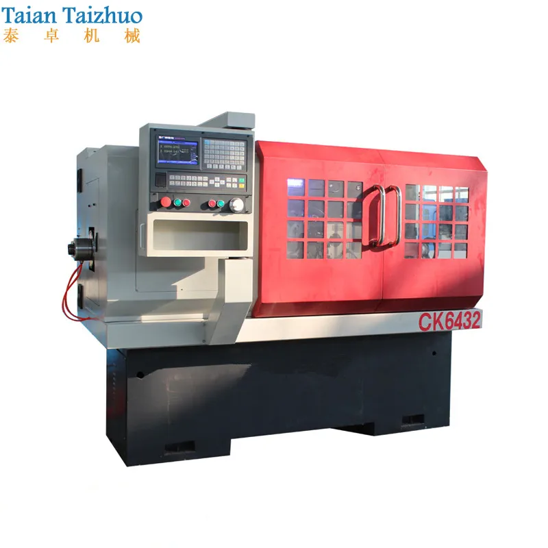 3 Axis Fanuc CNC Lathe Machine CK6432 With Casting Body