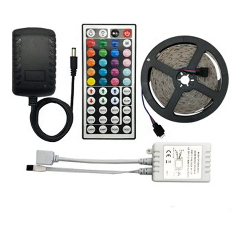 IP65 5m Decoration Color Changing 5050 RGB LED Remote Control RGB LED Strip Lights for room