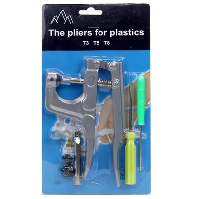 Amazon T5/T8 четыре пряжки Ручные плоскогубцы цветные пластиковые резиновые кнопки DIY ручные инструменты для установки