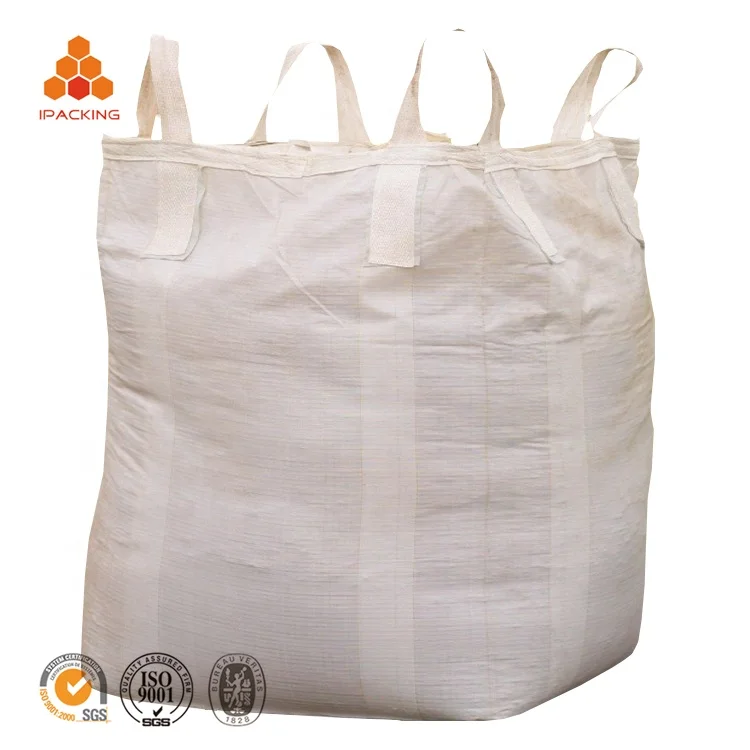 
low price 1 ton virgin pp woven high quality 2mt jumbo fibc big bag for coal cement 