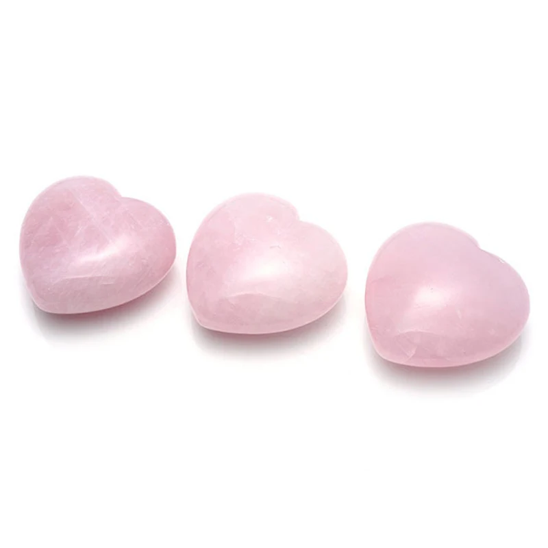 gemstone crystal heart crafts stone wholesale natural rose quartz heart