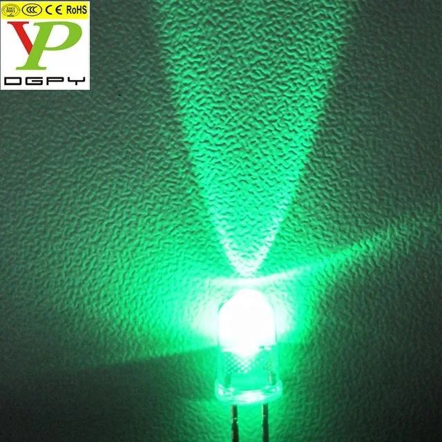 High Brightness Good Quality 5mm Round Yellow Candle Flickering LED Diode ( CE & RoHS Compliant )