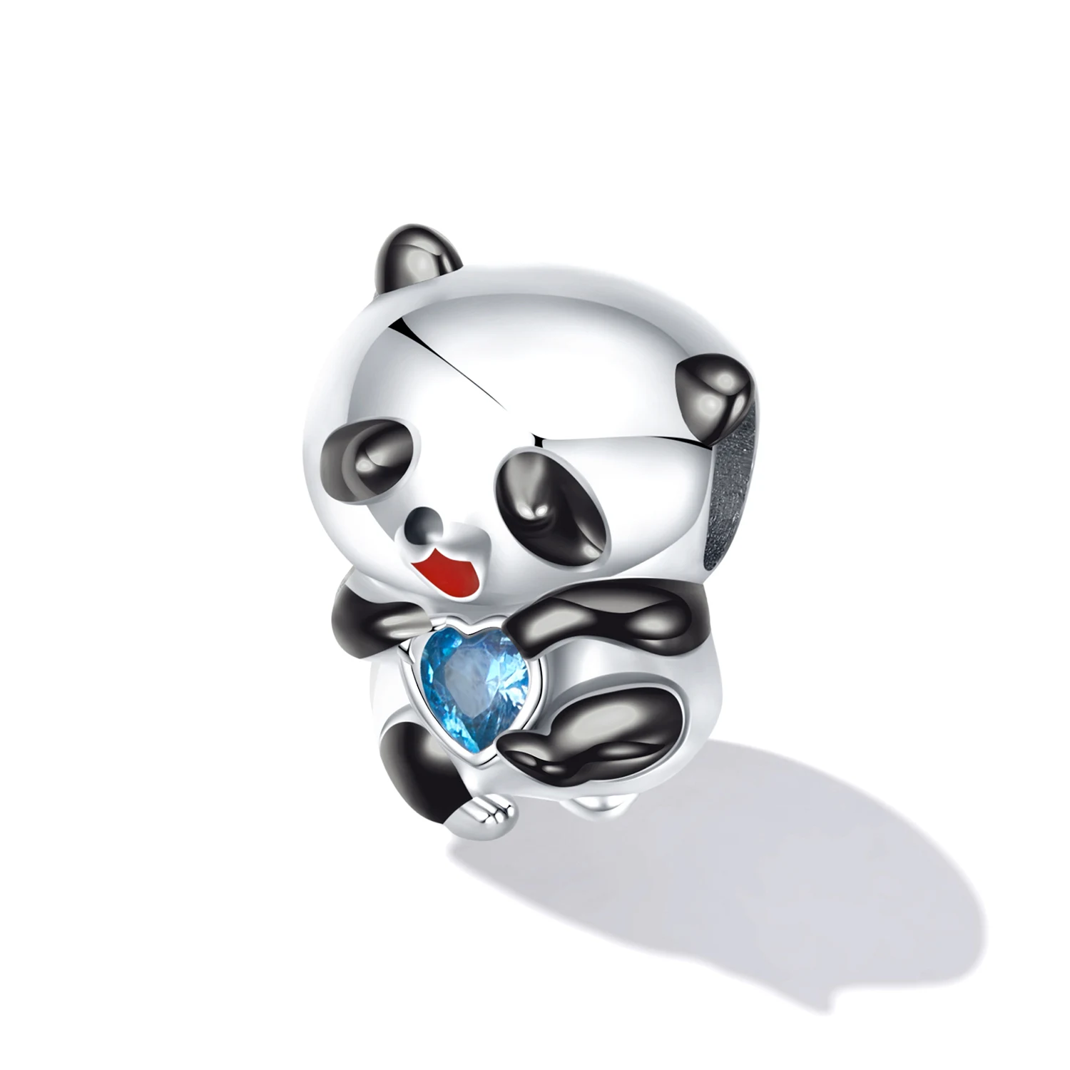 New Product 925 Sterling Silver Cute Colour Panda Charm Beads Pendant Charms For Bangles Jewelry For Women Girl Party Daily Wear