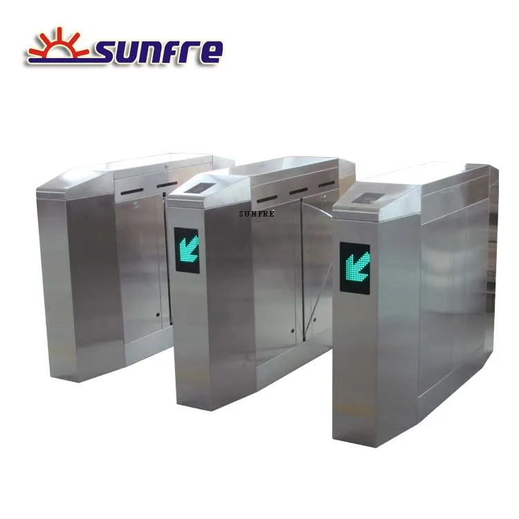 Access Control System Automatic Electric Security Flap Barrier with RFID Card Reader
