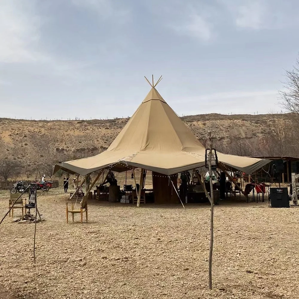 Wholesale Outdoor Canvas Teepee Tipi Tent For Adults Party