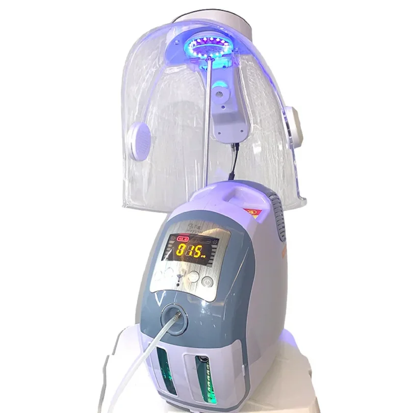 Led Facial Machine SPA Face Light Therapy Skin Rejuvenation Whitening Care 7 Colors Oxygen Facial Machine Oxygen Jet Mask Dome