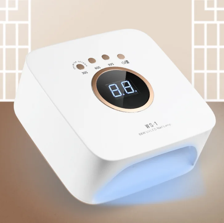 cordless WS-1 New Trending Automatic Sensor Wireless 88W rechargeable Fast Curing Gel Polish Manicure Nails Lamp Dryer Machine