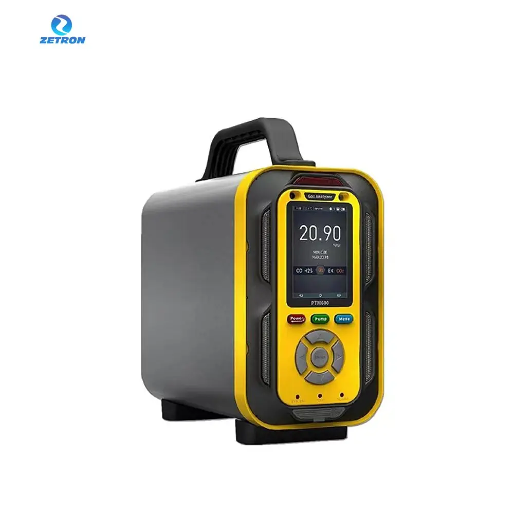 Zetron PTM600 Portable Multi Gas Analyzer with Built in Pump Printer Temperature -40~70 Humidity 10<95% 0.001ppm 0-30% VOL