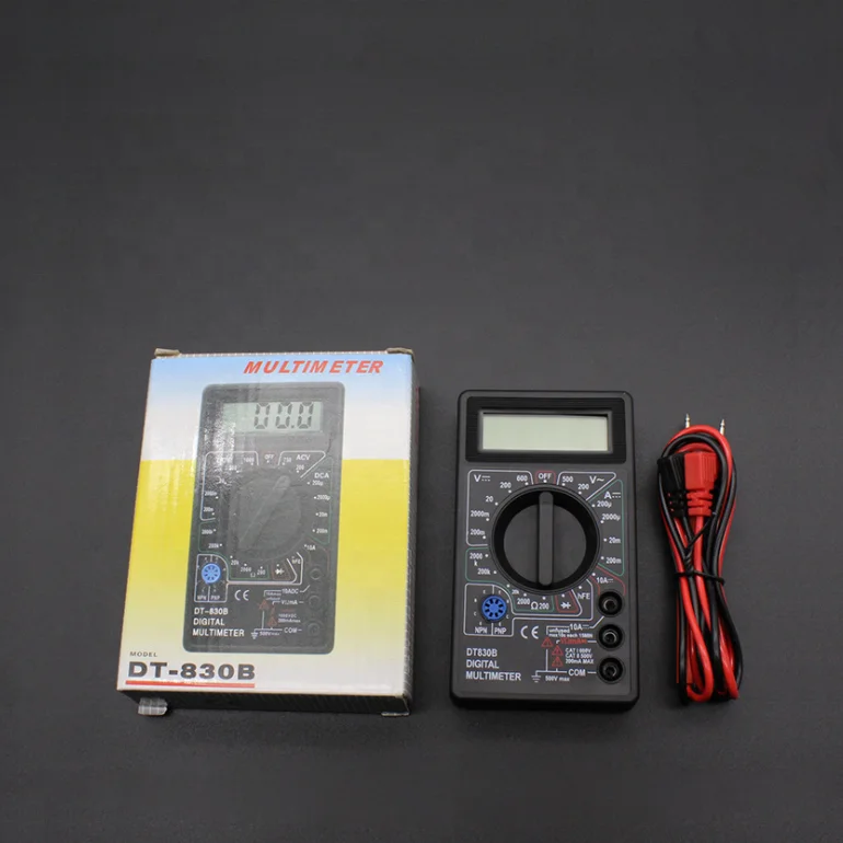 DT-830B Digital Multimeter Digital Voltmeter Ammeter Handheld Multimeter Black Model for Cross-border Supply