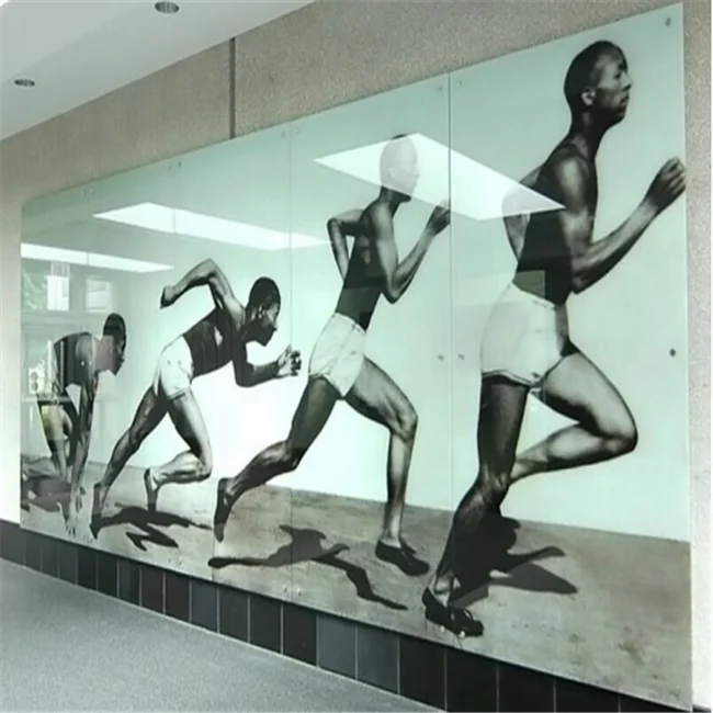 China high definition excellent decorative performance tempered digital printing glass