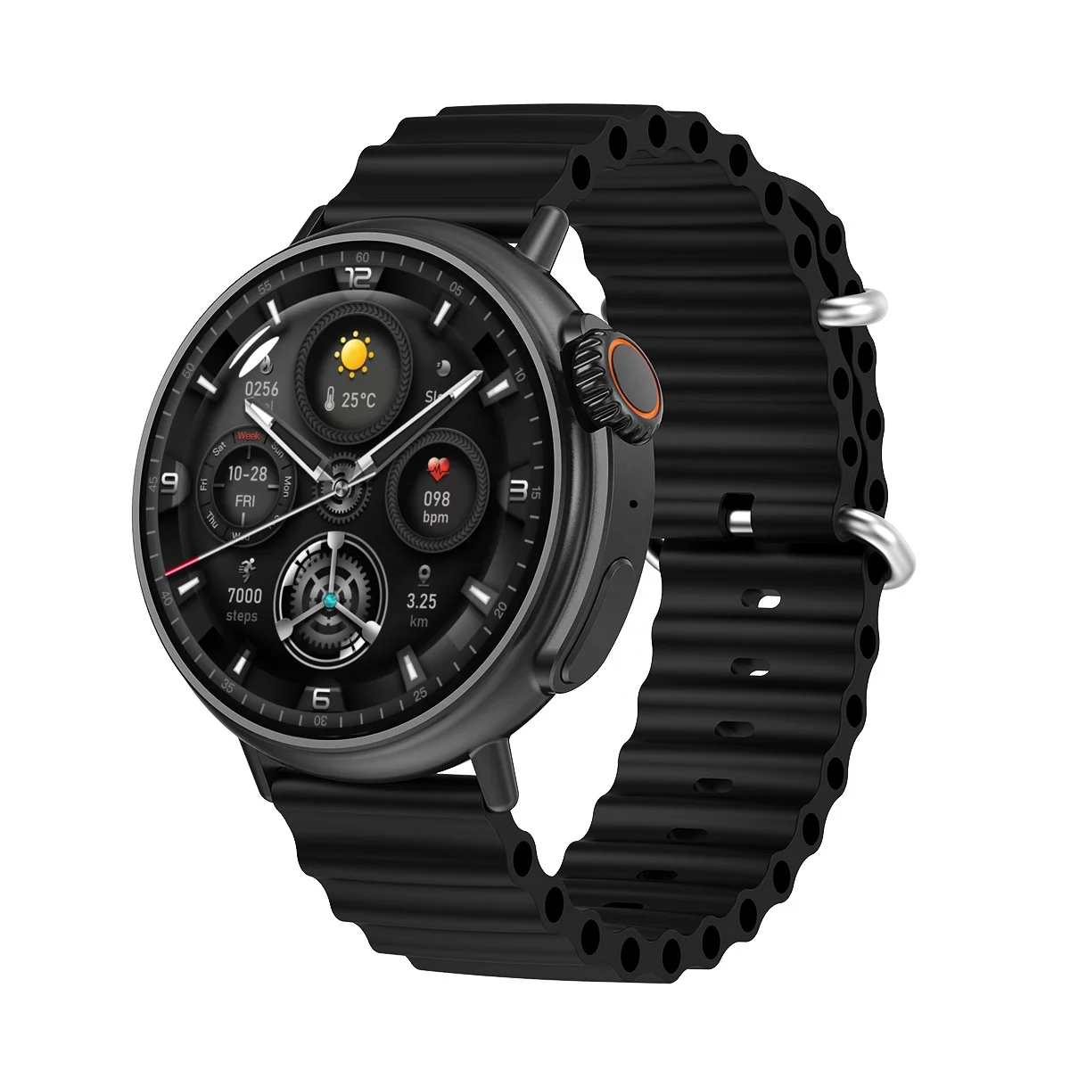 MT30 AMOLED Display Round Screen Ultra 8 Smart Watches BT Calling Health Monitor Sports Fitness Tracker Smartwatch for Men