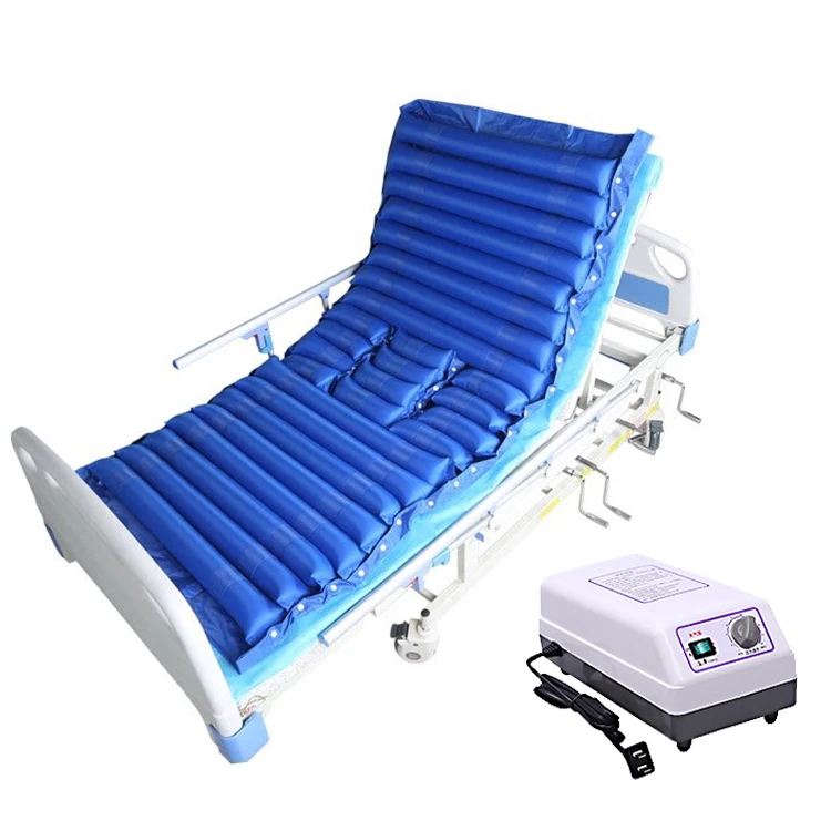 Inflatable anti bedsore anti decubitus air mattress massage air mattress with compressor