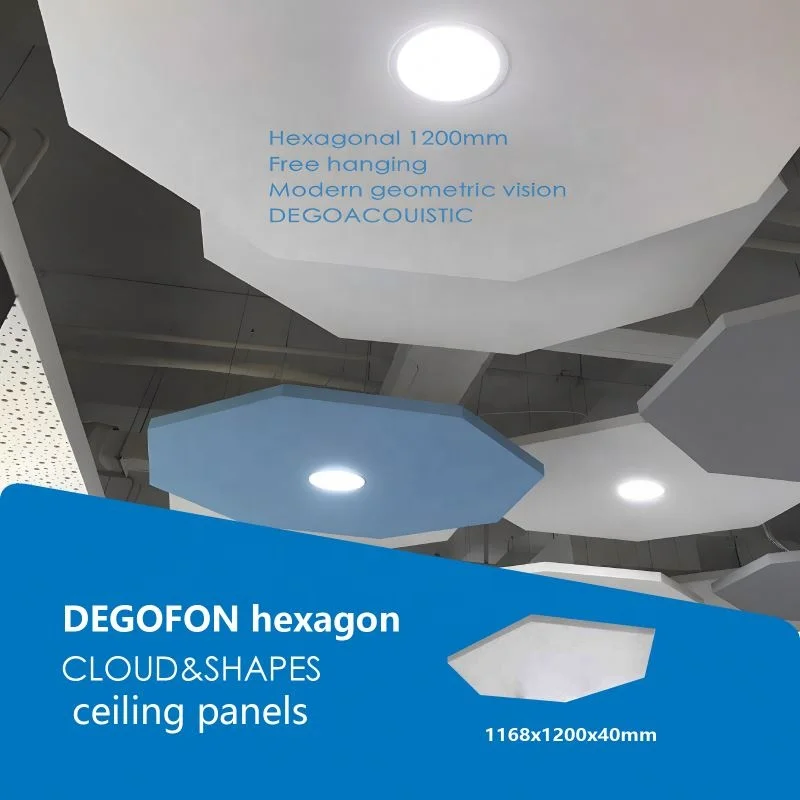 1200*2400mm Acoustic Ceiling Panels Spring Suspension System Studios Cinemas Concert Halls Application