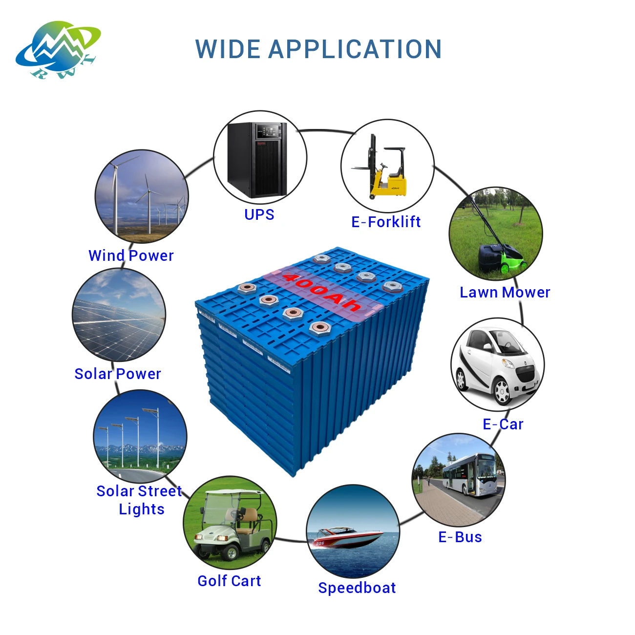 RWT 12v 400ah Lead Acid Battery 200ah Storage  For Crane Lithium Solar Battery 48v 400ah Lifepo4 Battery 3.2v 400ah