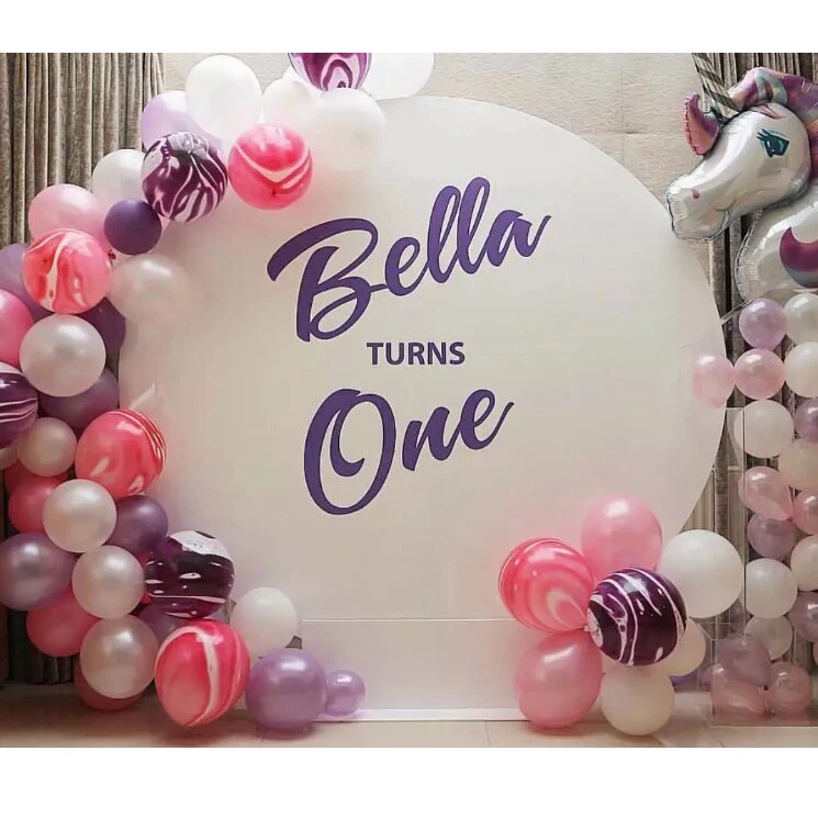 VONVIK Custom Clear Acrylic DIY Blank Sign Board White Acrylic Wedding Round Board Wall